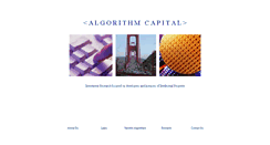 Desktop Screenshot of algorithmcapital.com